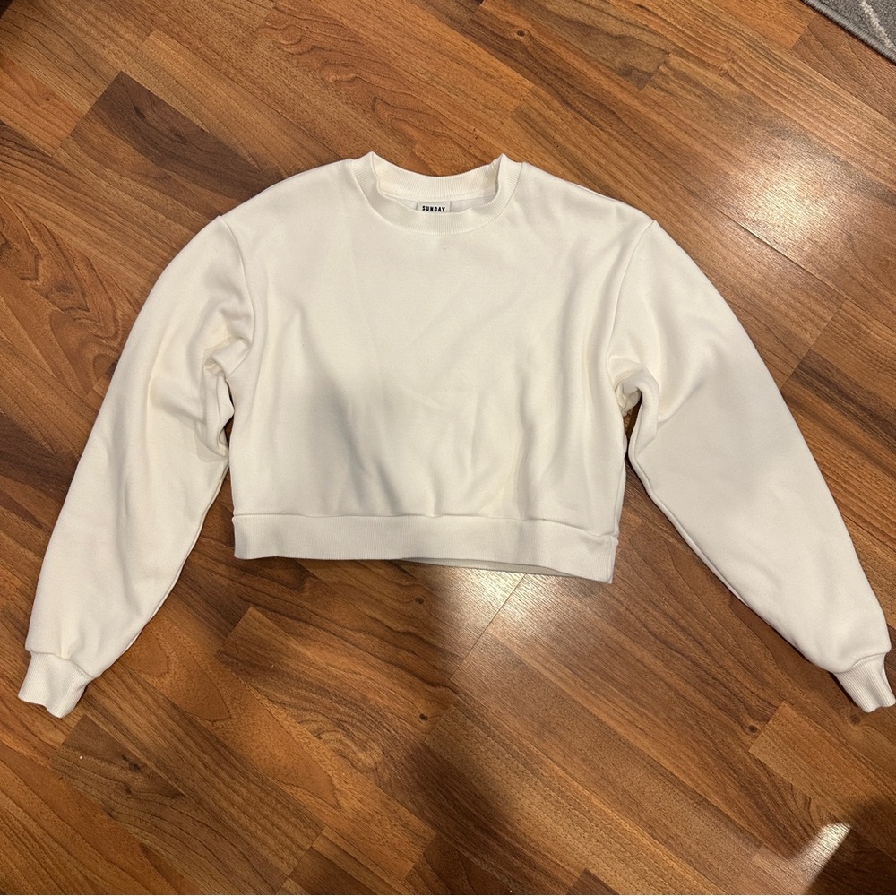 Sunday Best White Sweatshirt